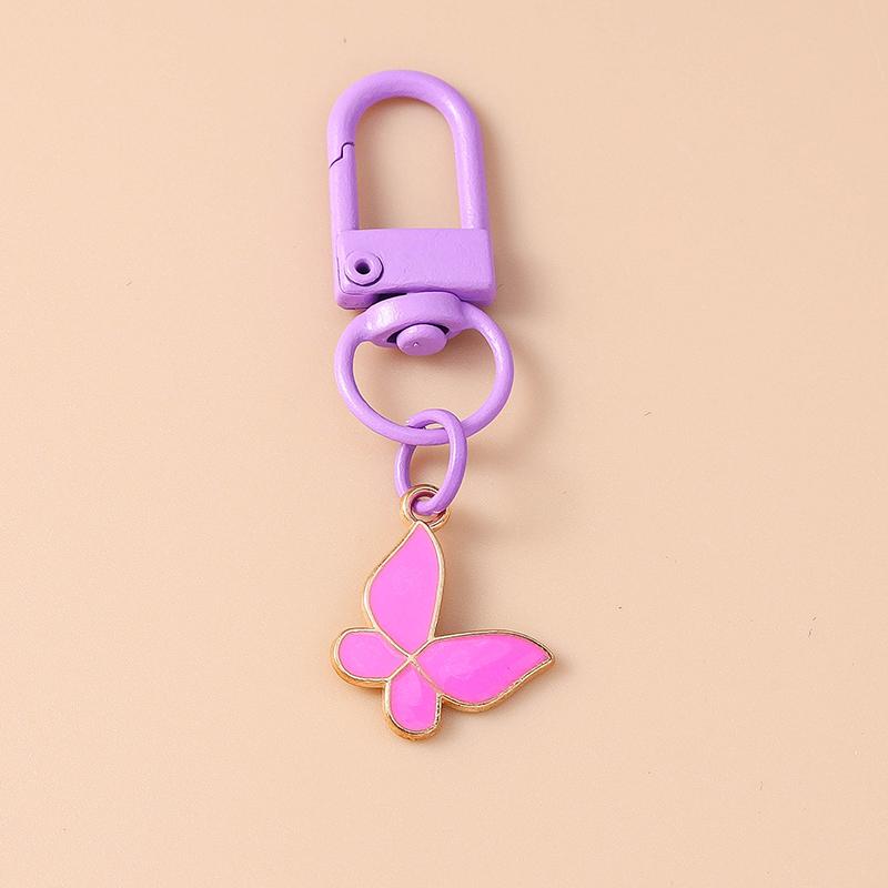 Niedlicher Emaille Perlen Blume Schlüsselanhänger Pflanze Schlüsselring Anhänger für Frauen Mädchen Handtaschen Deko DIY Handgemachter Schmuck Geschenke