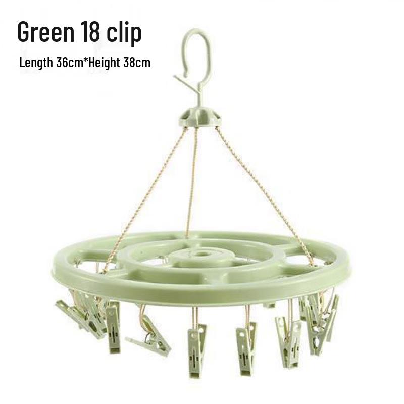 Multi-Clip Clothes Drying Hanger