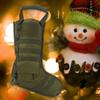 1PC Nylon Tactic Christmas Stocking Storage Bag Outdoor Military Accessory Pouch(Army Green)