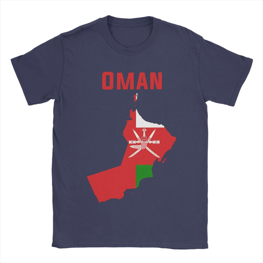 Mens TShirt Oman Map Flag Pride Funny Cotton Tees Short Sleeve Patriotic Omani National Emblem Art T Shirt Crew Neck Clothes