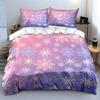 Snowflake Design Winter Decor Multiple Sizes Kid'S And Adults' Bedroom Exquisite 3Pc Bedding Set, Gift