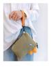 Three-Color Patchwork Women's Canvas Phone and Coin Clutch - Cute, Funny, Handheld Bag for Summer 2021