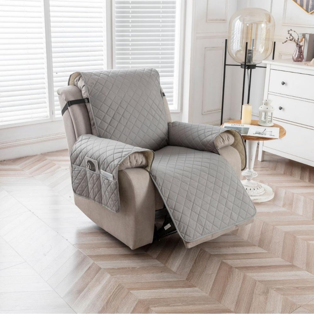 Waterproof Sofa Cushion Cover Small Check Pattern Pet Proof Soft Comfortable Home Furniture Protector