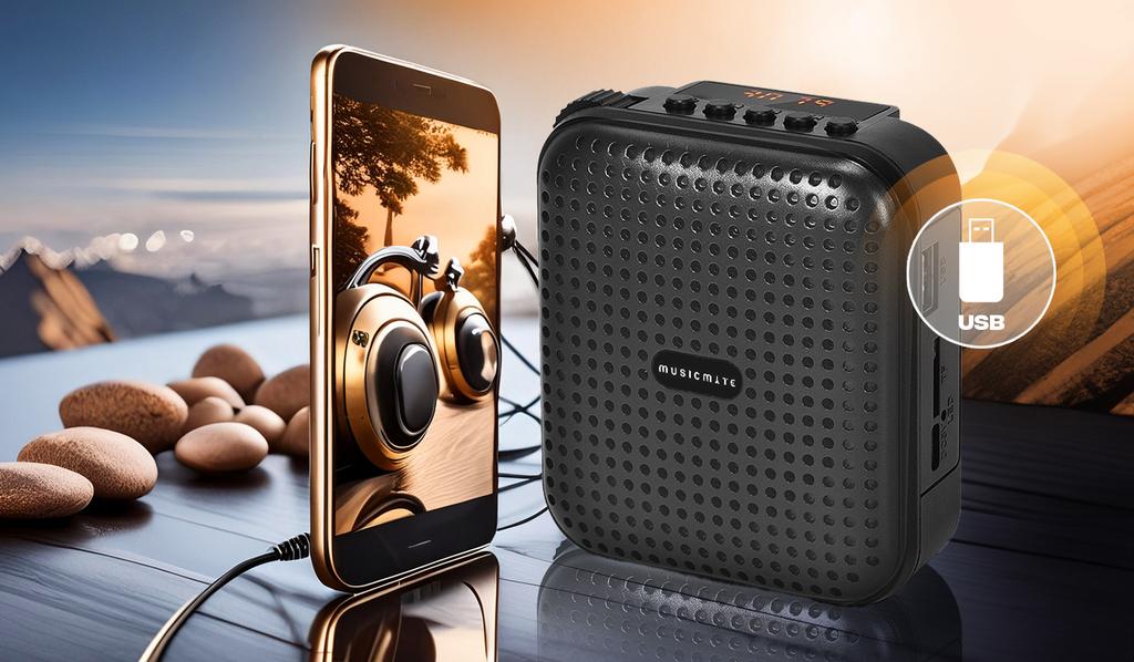 MusicMate MM-WG300 VoiceBooster Voice Amplifier with Microphone