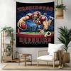Soccer Wall Decor Tapestry Art For Pet Memorial Birthdaywedding Party Backdrop Family Gift