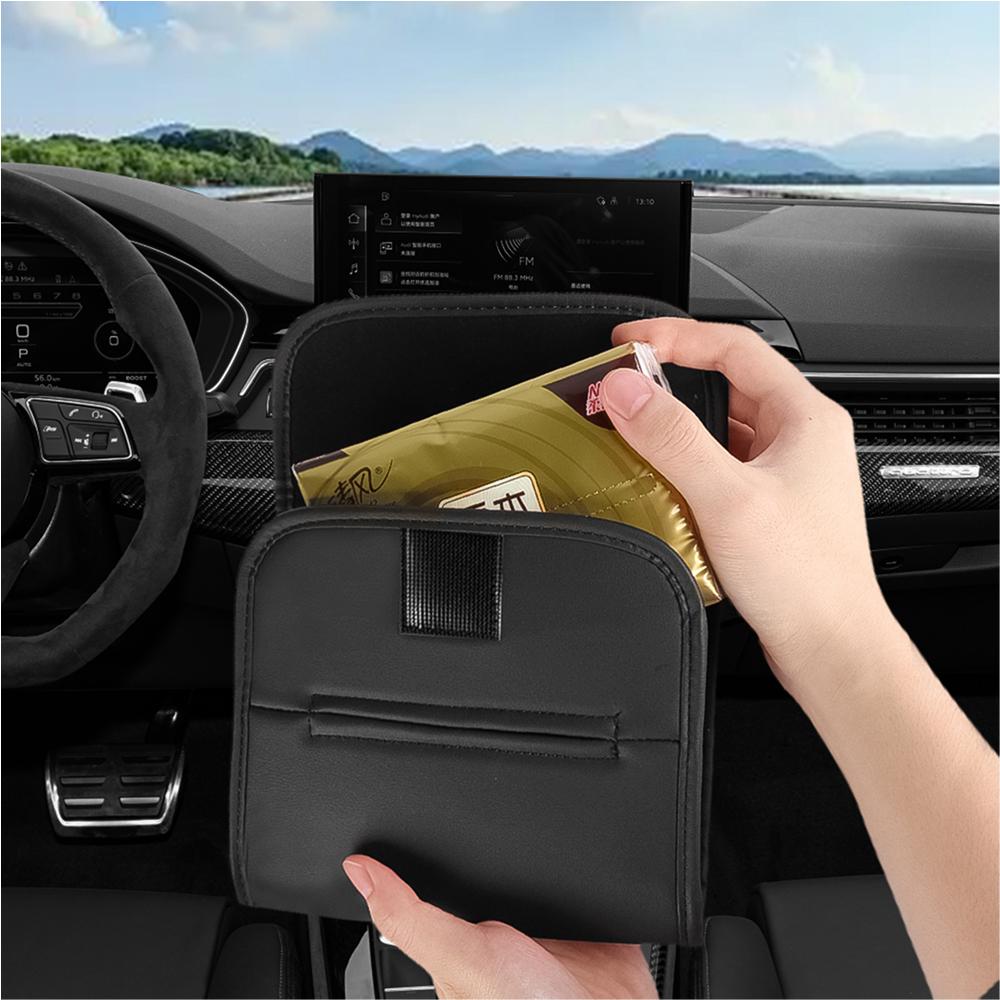 PU-Leder Auto-Taschentuchbox Papiertuchtasche Hängende Aufbewahrung Autozubehör Für Volvo XC90 XC60 V90 D5 S90 S80 S70 T5 T6 V40 V60