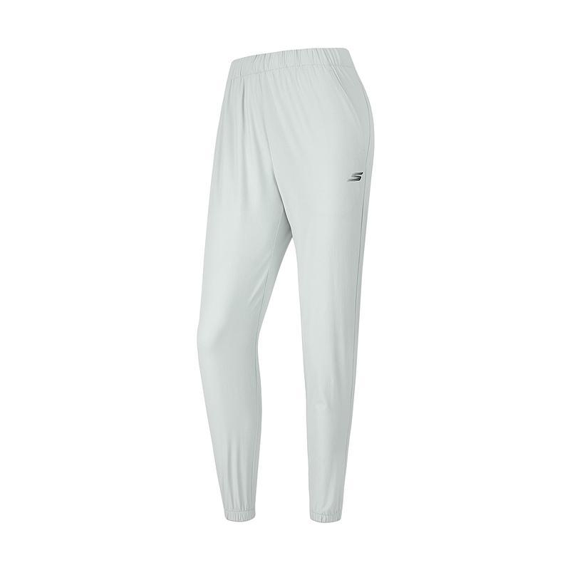 Skechers Comfortable Drawstring Solid Color Mid-Rise Quick-Dry Casual Pants Women bottoms Pearl-Blue P223W100-01MZ S