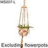 Linen Rope Plants Flowers Pot Hanging Basket Holder Net Garden Balcony Decor