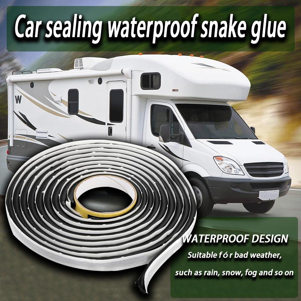 Butyl Sealing Tape, Black, 4.3M Plumbers Putty, RV Sealant, Boat Sealing, EDPM Butyl Tape