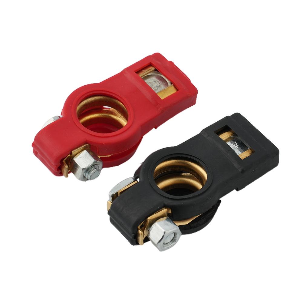 Conector de abrazadera de terminal de batería resistente para coche, caravana, barco (paquete de 2)