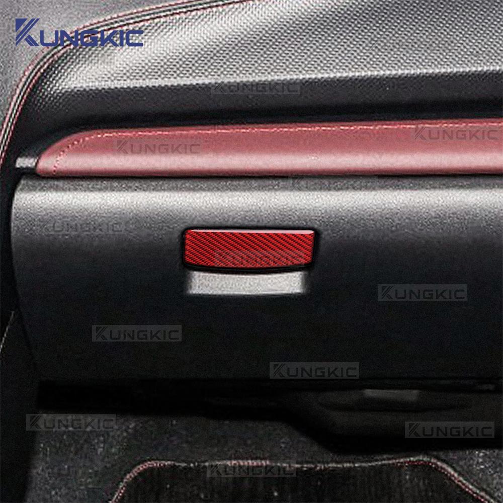 Real Soft Carbon Fiber Sticker For Subaru Forester 2019 2020 2025 2025 2025 2025 LHD RHD Car Passenger Co-Pilot Box Switch Trim