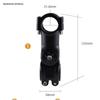 28.6Mm 31.8Mm Bike Stem Aluminum Alloy Adjustable Angle Adjustable Bike Stem Black For 28.6Mm Front Fork Tube, 31.8Mm Handle