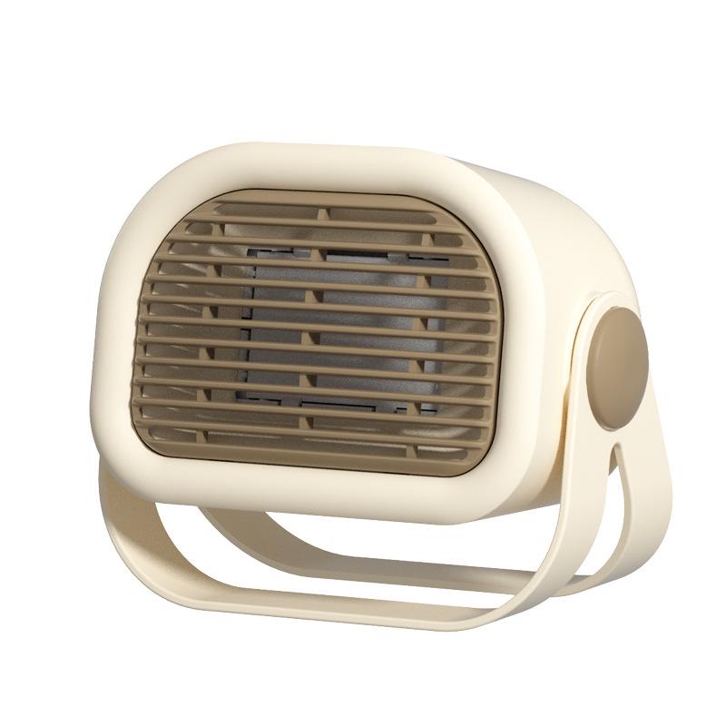 Kompakter energiesparender Schreibtischventilator & Elektroheizer