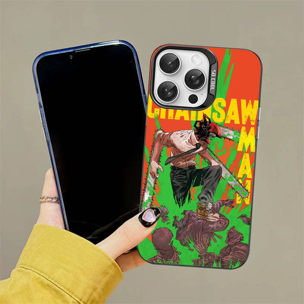 

Anime Denji Chainsaw Man Phone Case For IPhone 16 15 14 13 12 11 17 Pro MAX Plus Pro Matte Shockproof Cover iPhone 16 plus