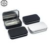 1Pcs Metal Rectangular Empty Mini Tin Box Tinplate Push Candy Pill Cases Bins Jar Hinged Containers Small Organizer Storage Box