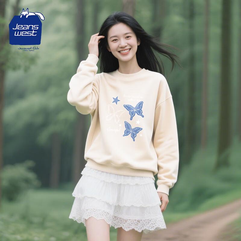 

JEANSWEST CLUB Women s Relaxed Fit Round Neck Sweatshirt 3XL