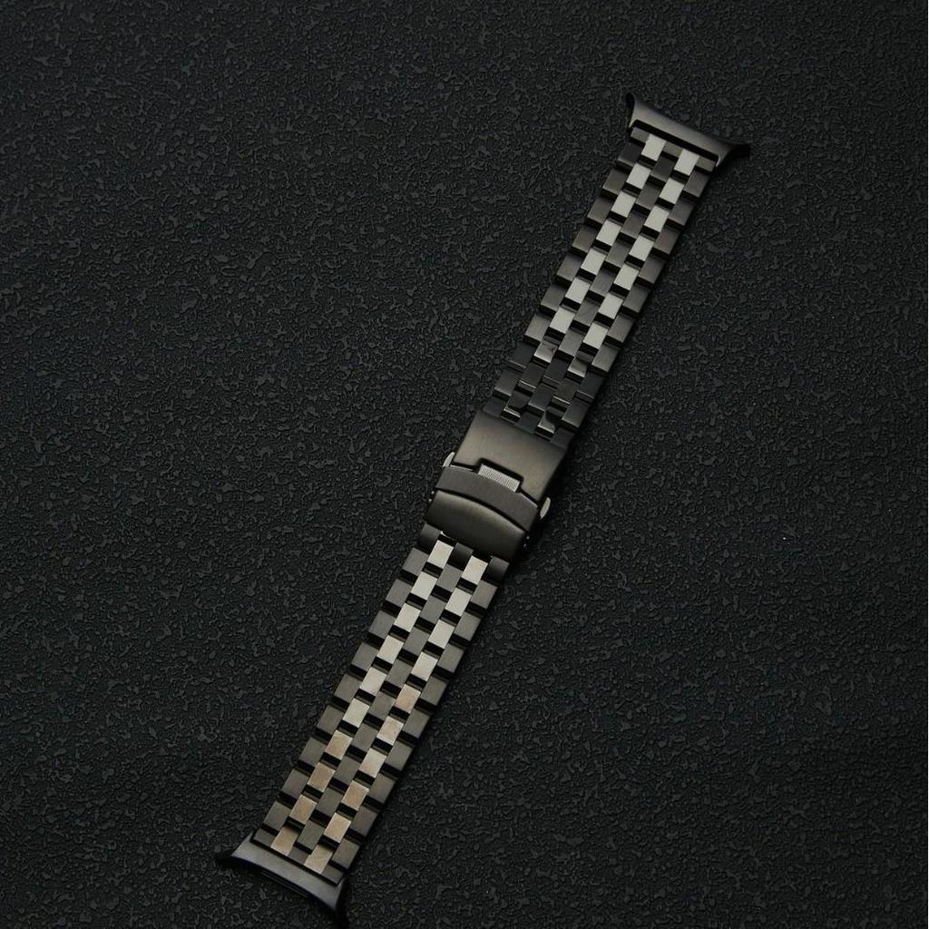Stainless Steel Tank Band for Samsung Watch 5/7/8 Gen - Men's Link Style