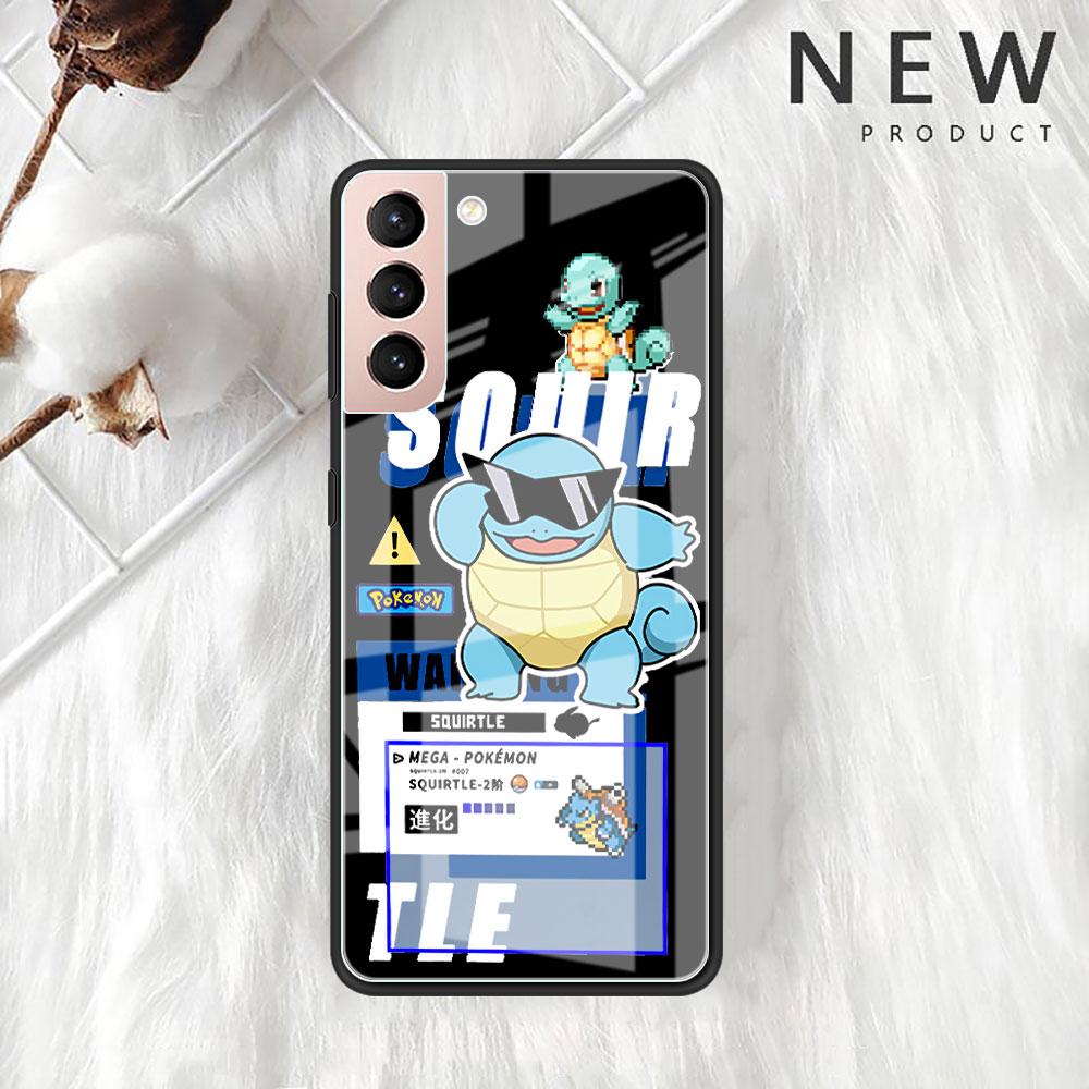 

Милый стеклянный чехол Pokemon Pikachu для Samsung Galaxy S22 S20 FE S21 Plus, чехол для телефона S10 5G S9 Note 20 Ultra 10 Lite Shell Samsung Note 9