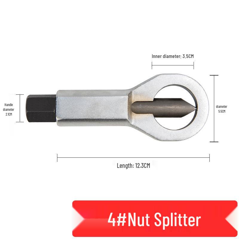 Rusty Nut Breaker: Unscrew, Split & Remove Old Nuts and Bolts Tool