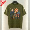 Floral Elephant Unisex TShirt Mexico Style Boho Folk Art Graphic Tops Heritage Classics Casual Style Cotton Tee Women Clothes