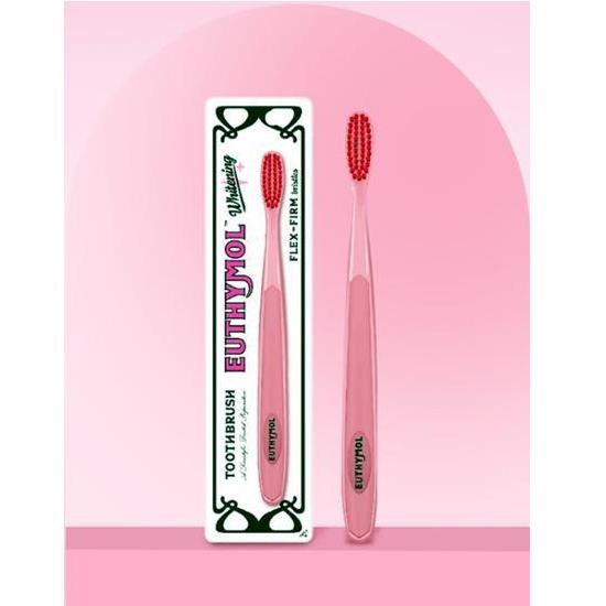 EUTHYMOL Whitening Toothbrush 1 Pack (Pink/White)