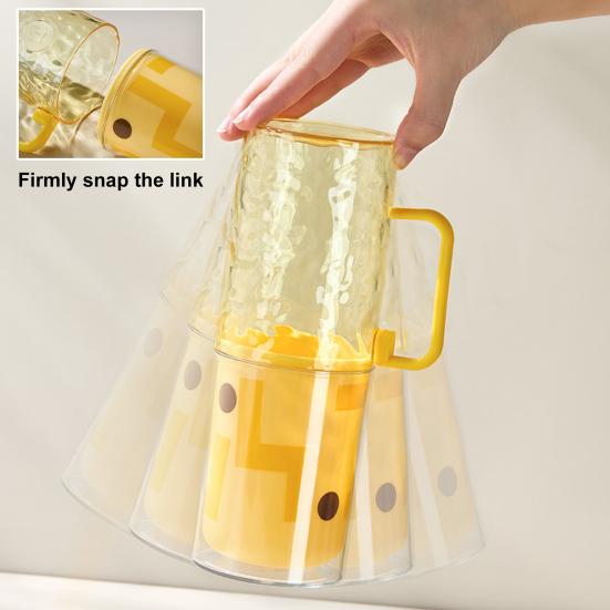 Large Cup Mouth Mouthwash Cup 3 In 1 Portable Travel Split Cup Body Firm Snap Design Compact Lightweight Mouthwash Cup