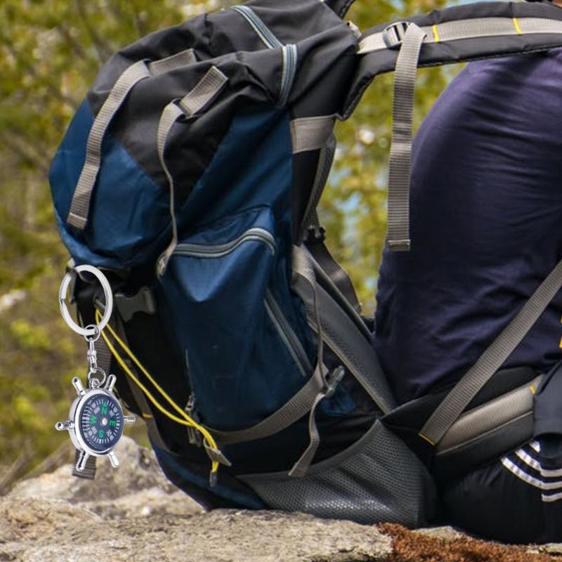 Professional Clear Compasses Camping Hiking Survival Tool Watertight Keychains Compasses Pocket Navigation Compasses