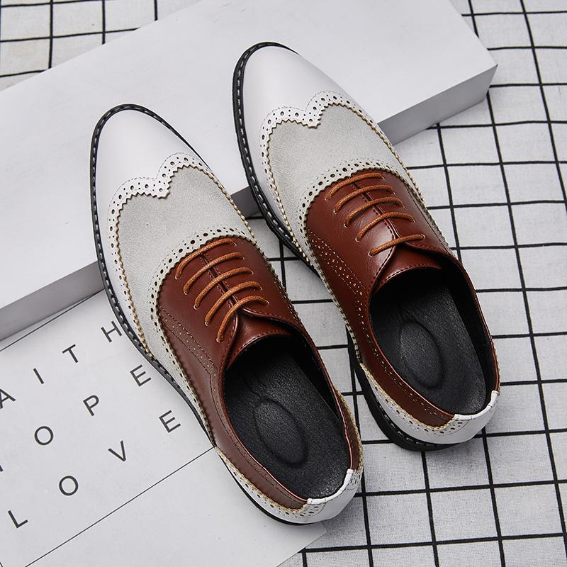 

2024 New Men s Oxfords Footwear Leather Fashion Coiffeur Shoes Men Crocodile Pattern Men Casual Shoes Pointed Toe Men Dress Shoe 46