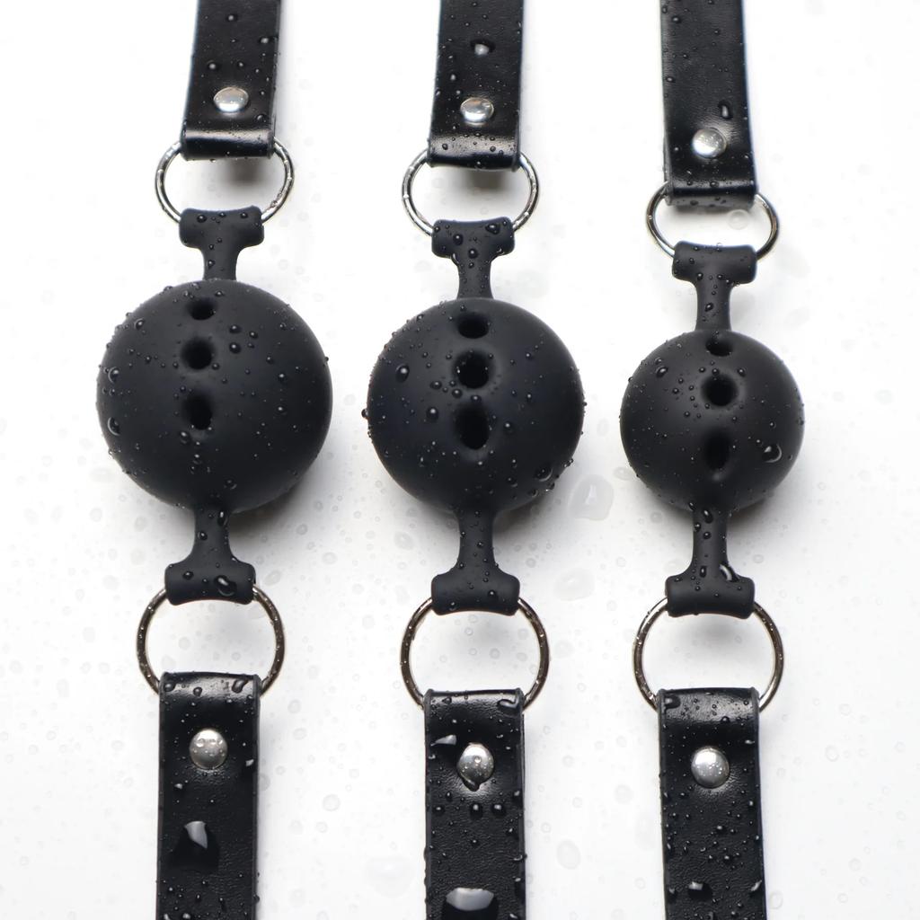 Silicone Open Mouth Gag Ball Bdsm Bondage Mouth Belt Slave Ball Erotic Sex Toys for Woman Couples Adult Game Accessories Toys