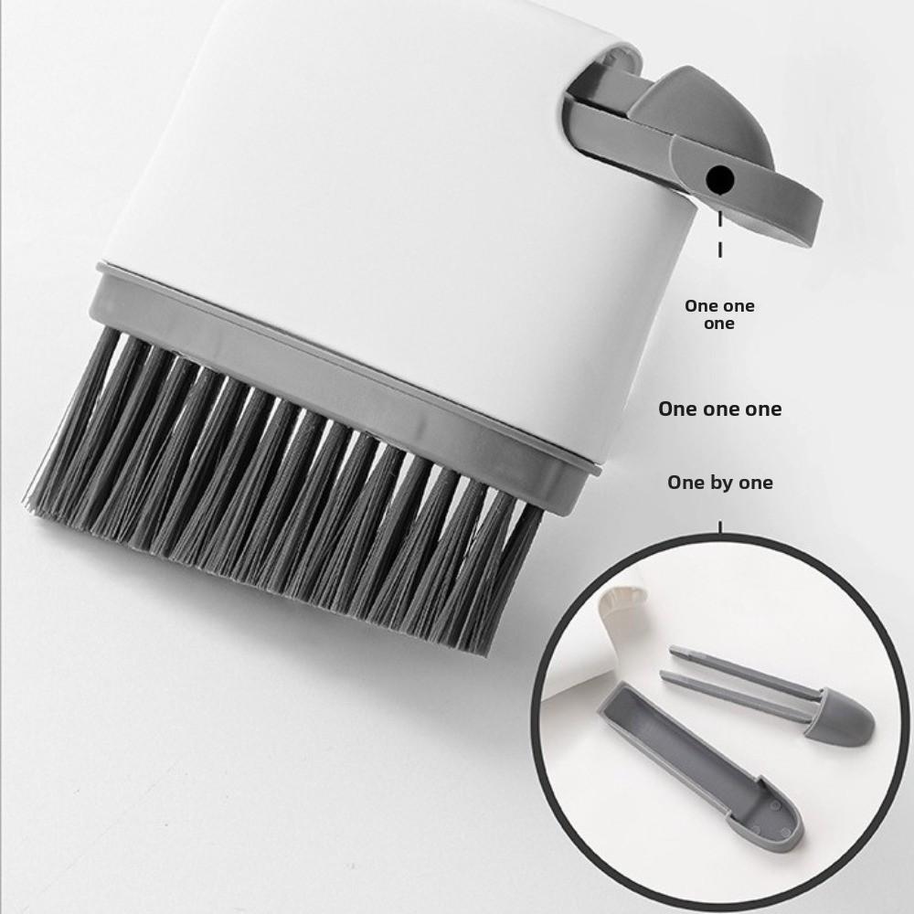 New 2-in-1 Groove Cleaning Brush Wet&Dry Use Multifunction Handheld Grout Brush All-in-One Crevice Cleaner for Tight Spaces