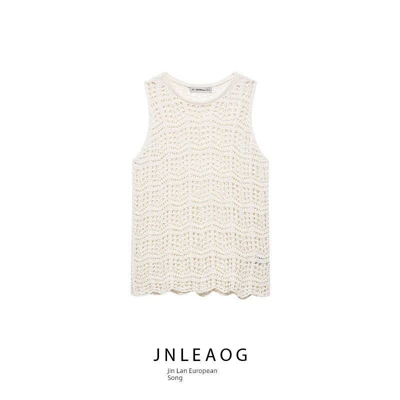 Jnleaog Autumn New Women's Clothing Fashion Style Stylish Jacquard Mesh Knitting Tops 6771060