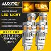 4x 3157 3156 4157 Canbus LED Turn Signal Corner Blinker Light Bulb Amber