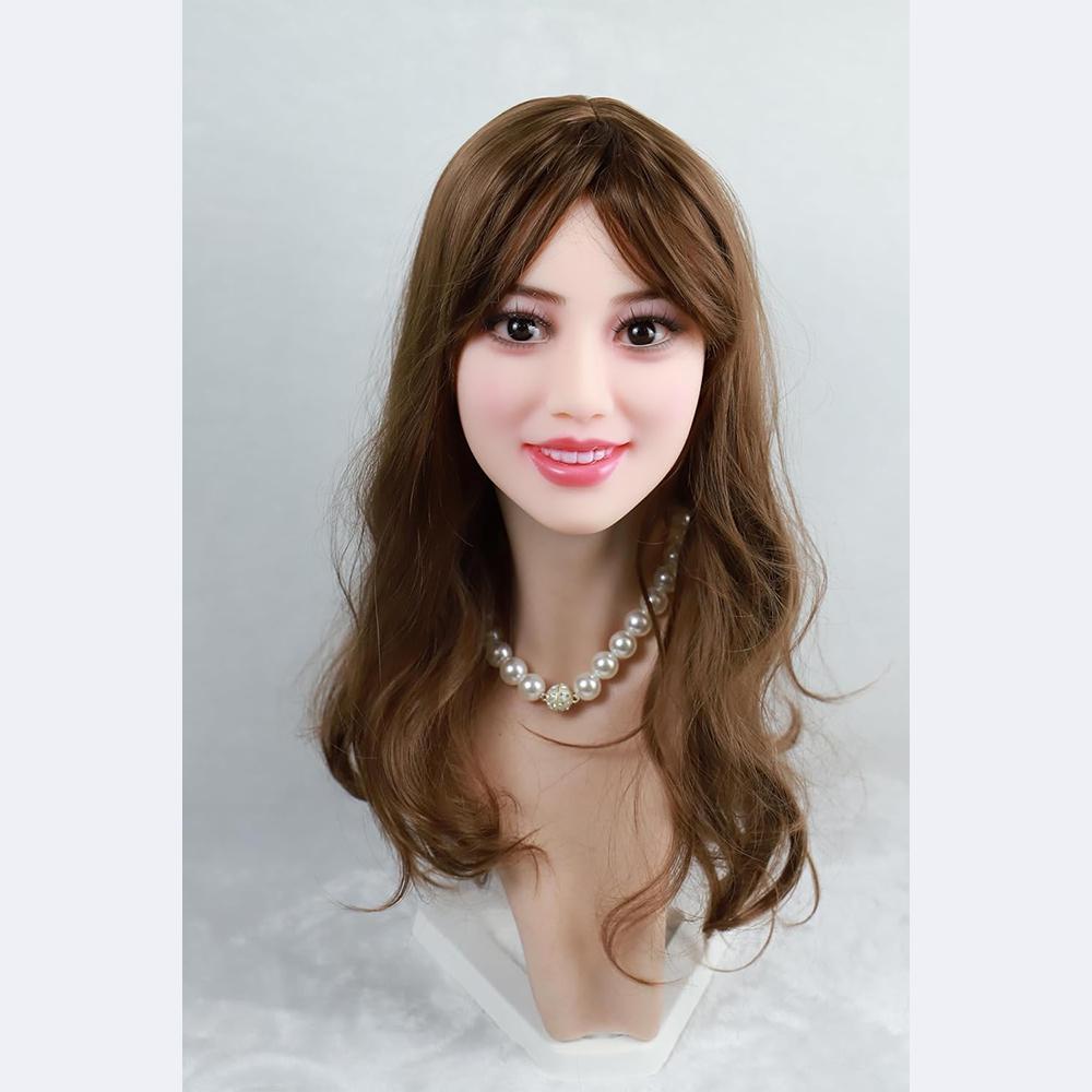 Tête de poupée sexuelle pour adultes, photo réaliste, faite à la main, modèle humain, tête en TPE, adaptée aux poupées sexuelles de 130 à 180 cm