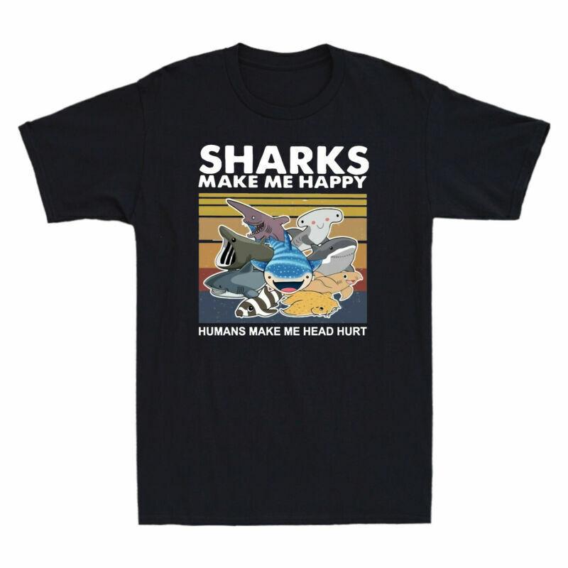 Hurt Make Me Lover Shirt TShirt Make Head Me Happy Sharks Shark Funny Huunisexs S