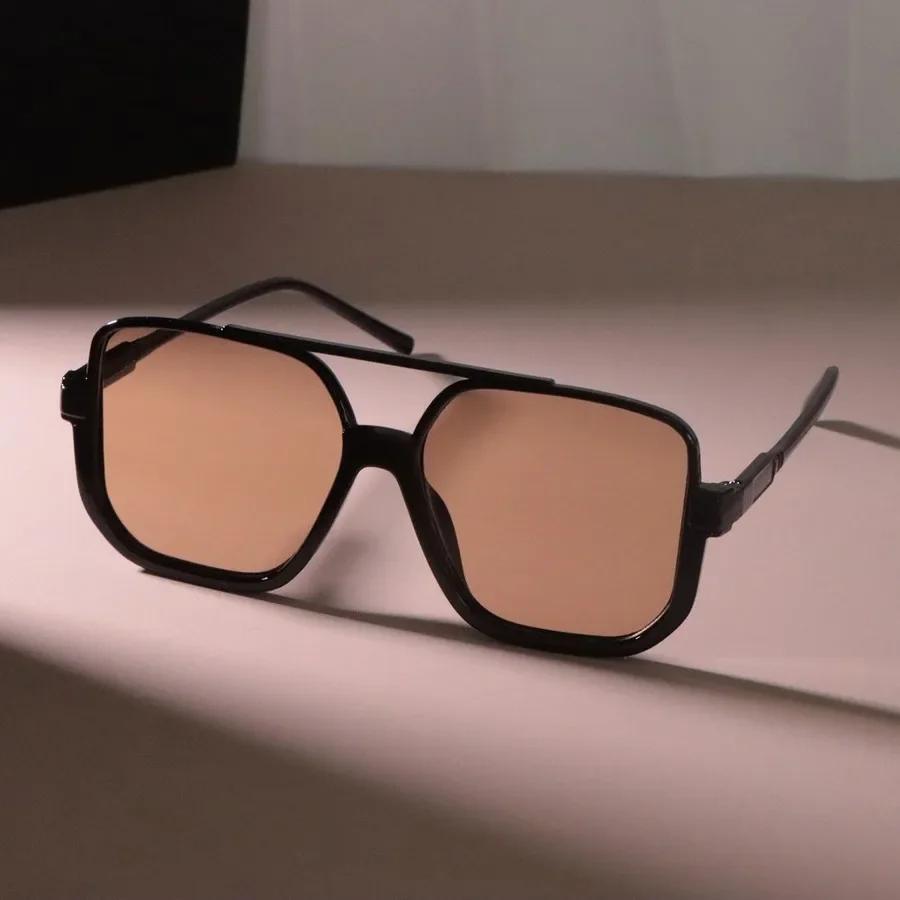 Trendy Square Designer Sunglasses for Women Men Big Frame Mirror Sun Glasses UV Protection Outdoor Comfortable