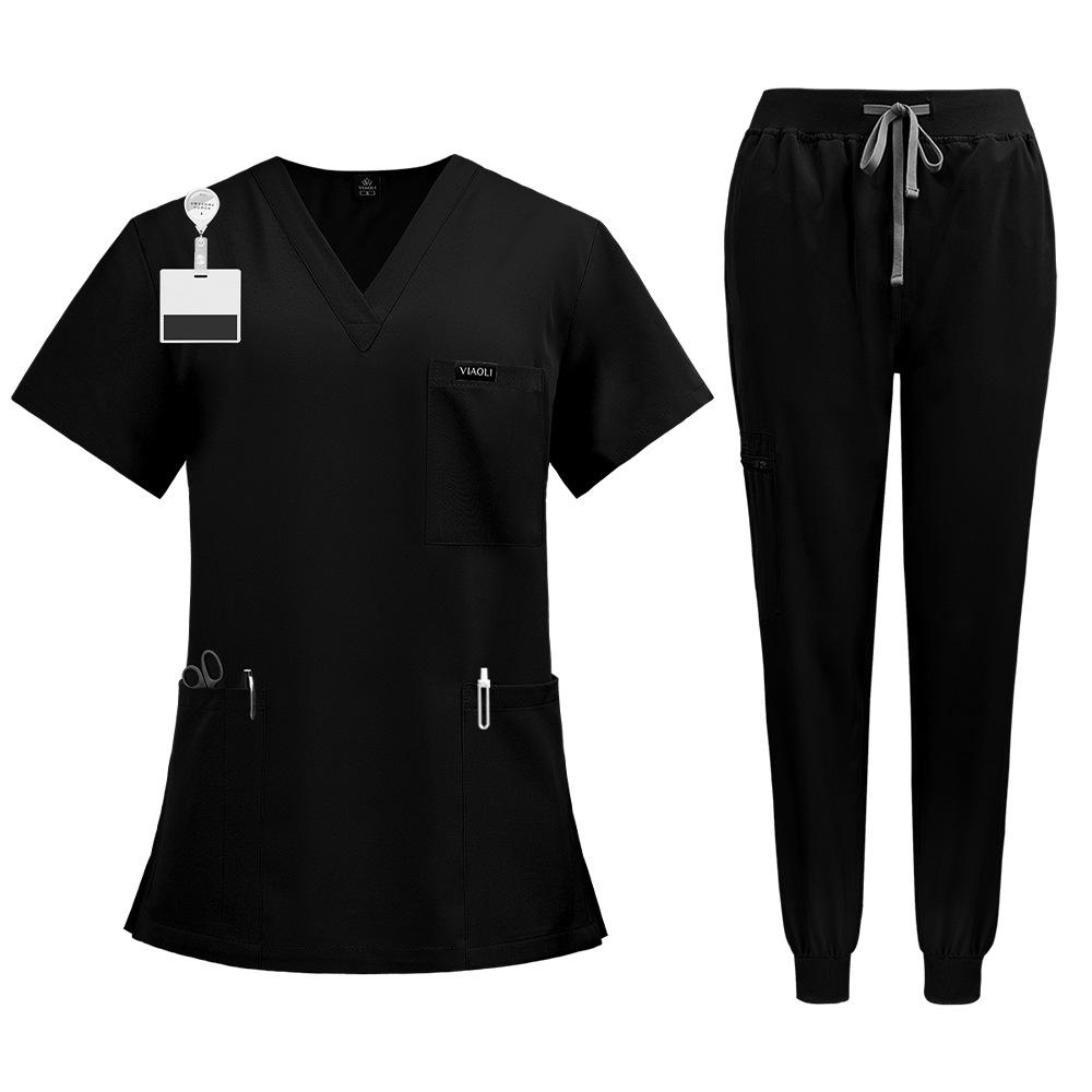 Doctor Nurse Medical Uniforms Shirt Scrubs Women Jogger Set Hospital Accessories Operating Room Surgical Gowns Mens Workwear