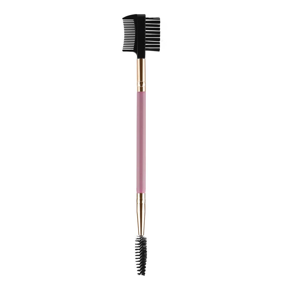 Ran Cai Dual-Use Eyelash & Eyebrow Brush with Wooden Handle - Portable Hot-Selling Makeup Tool