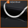 Vnox Wasserdichte Flache Kubanische Edelstahl-Kettenhalsketten für Männer Frauen, Kurzes Choker-Halsband, Miami Curb-Glieder Schmuck