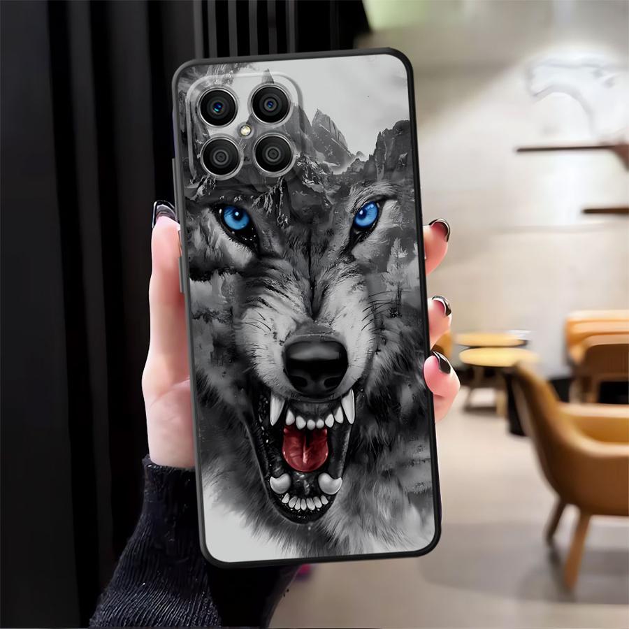 

Крутая Animal Тигр Лев Чехол для телефона для Honor 200 400 Lite 90 70 X6 X7 X8 Magic5Lite 8X X5b X9a Honor 200 Lite