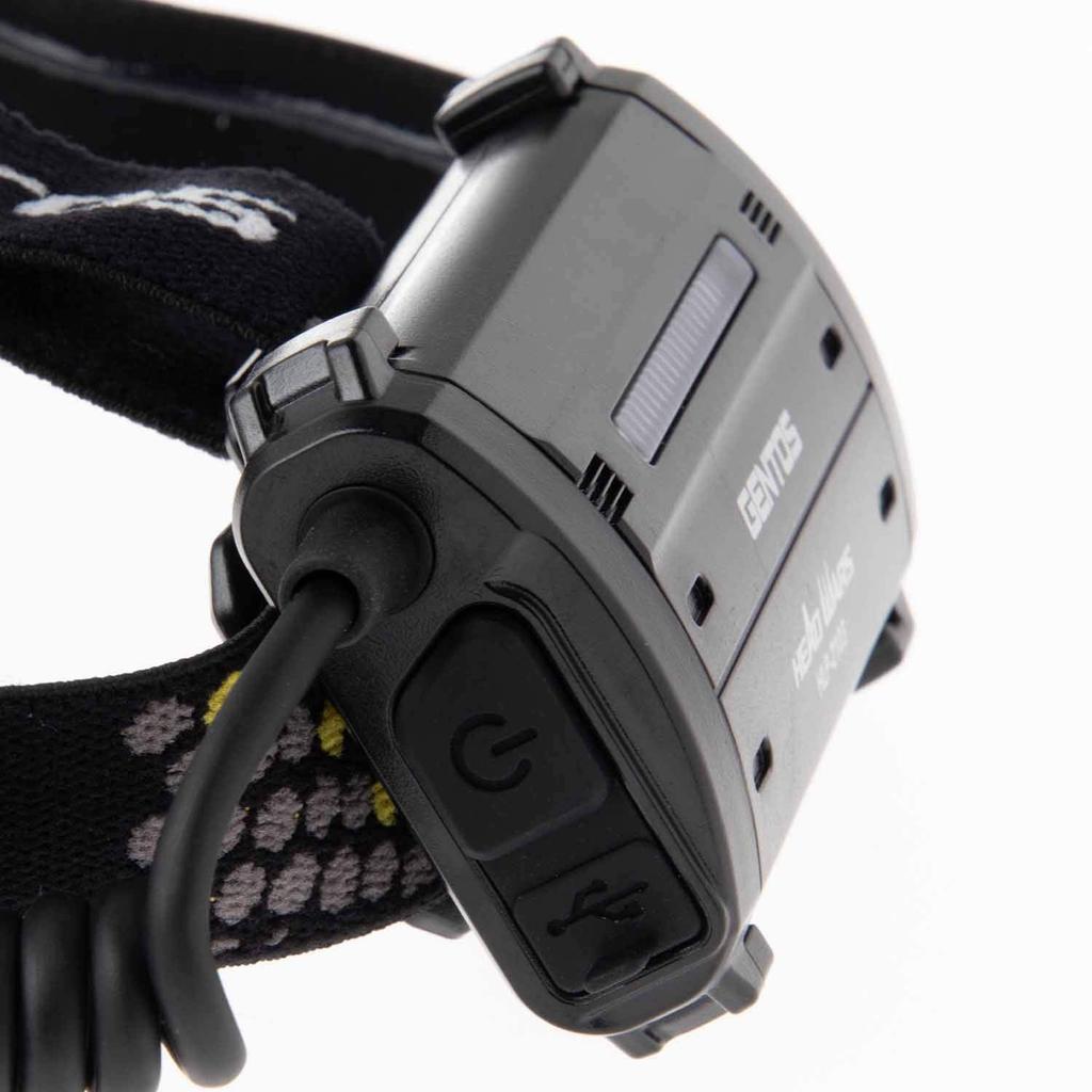 GENTOS LED USB 520 6 Hours of Operational Run Rear Recognition Requires a Rechargeable Battery or 3 AA Batteries ANSI Head W x D x H HLP-2103
