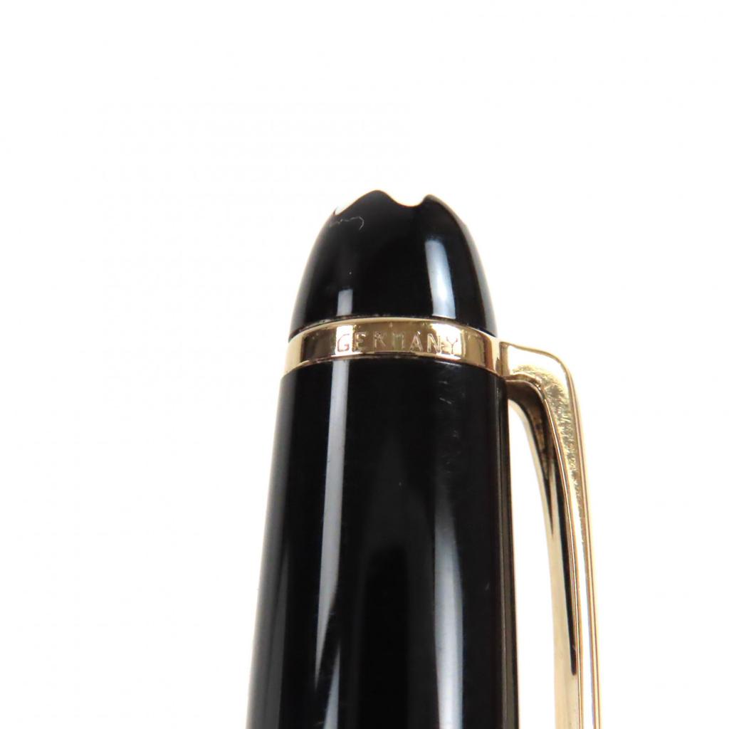 Great MONTBLANC Fountain Pen Meisterstck White Star Black Gold 14K Mens Used