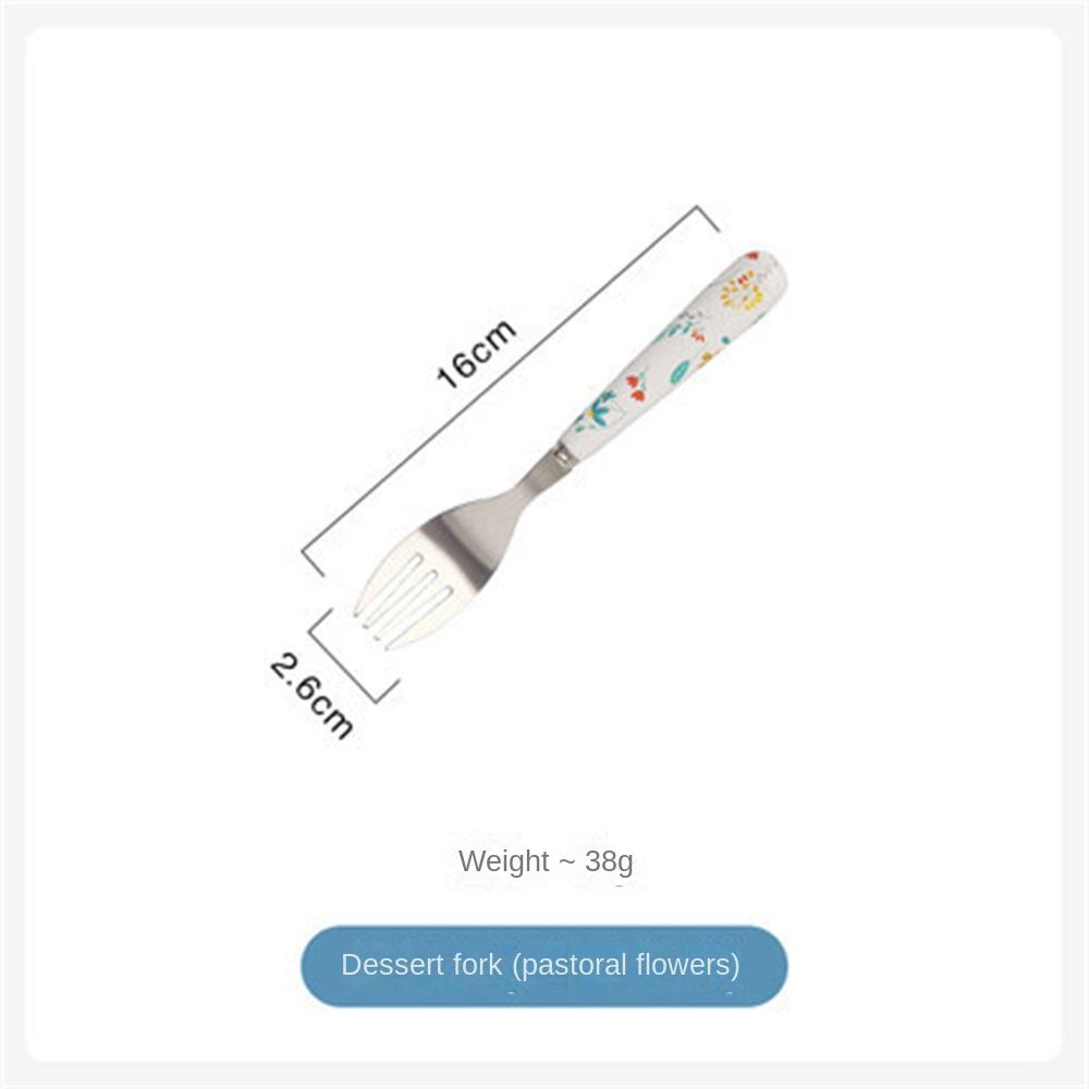 Children Tableware Stainless Steel Spoon Body Forging Cartoon Lovable Portable Creative Idea Childrens Dessert Spoon And Fork