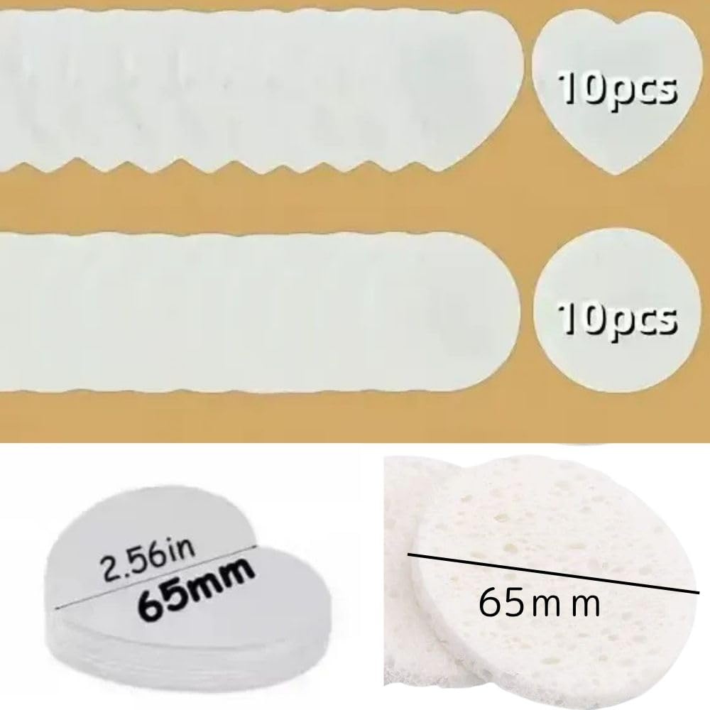 CLAFTLAB SAIL Sponge Paper, Water-Swellable Paper, 20 Sheets, Heart and Round Shapes, 3D Art, DIY Craft Supplies Kit, Summer Vacation, Kids