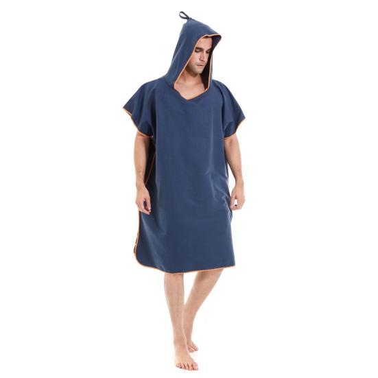 Microvezel Badhanddoek Met Capuchon Sneldrogend Waterabsorberend Dubbelzijdig Zacht Volwassenen Douche Badjas Strand Zwemkleding Veranderende Surfponcho Mantel