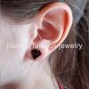 Small Stainless Steel Earrings Women Punk Jewelry Fashion Moon Leaf Scissors Snow Mountain Stud Earring Best Gift for Friends