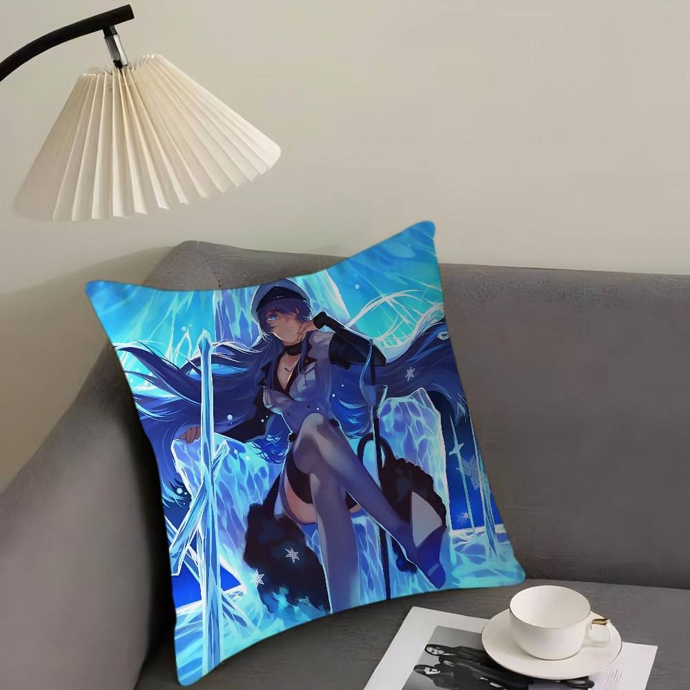 E-Esdeath Cartoon Animation Personalisiertes Kissen Staubschutz Schlafzimmer Kinder Party Dekoration Kissenbezug Geburtstag Kinder Geschenk