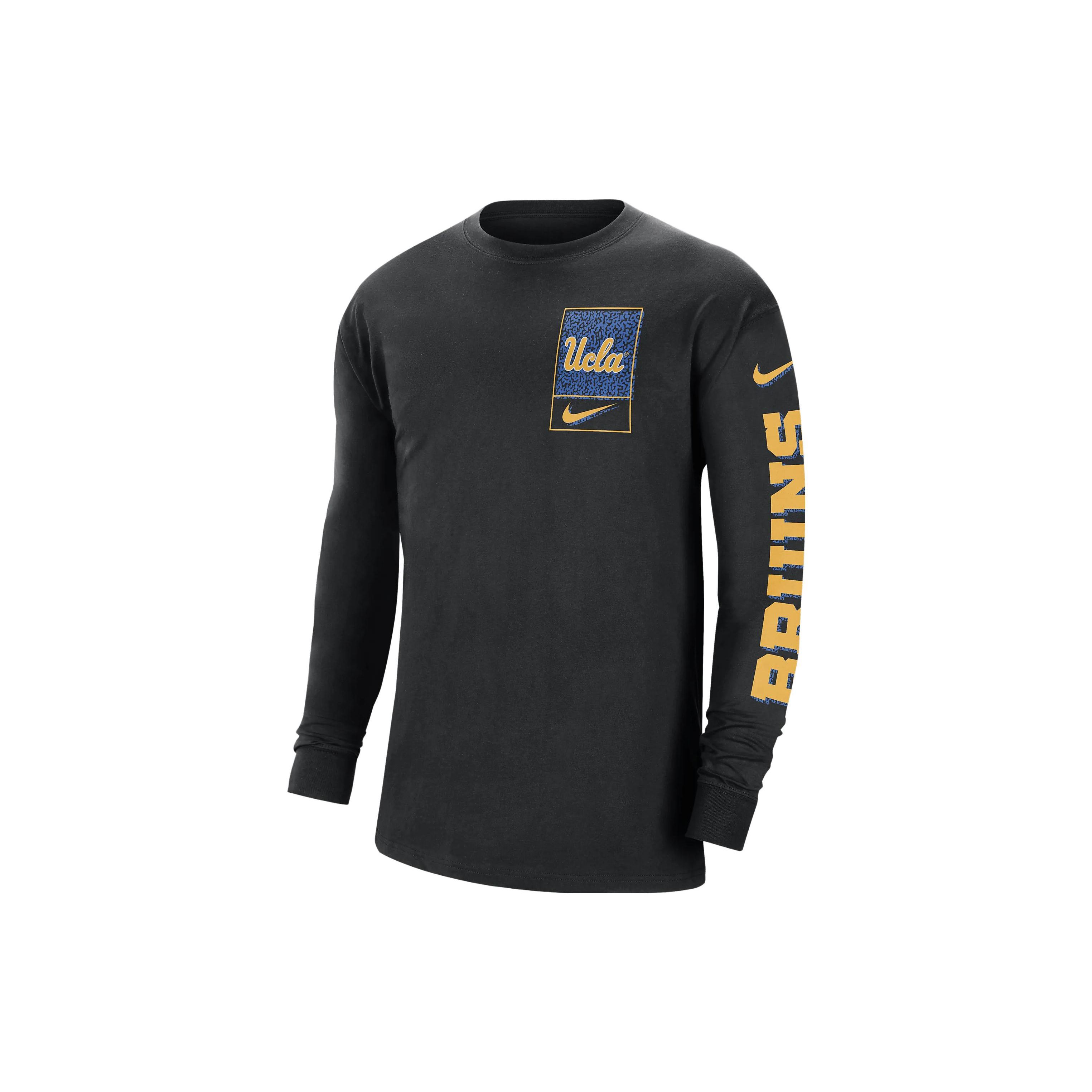 Nike Letter Print Crewneck Sweatshirt Men Sweatshirt Black DZ3876-010 L