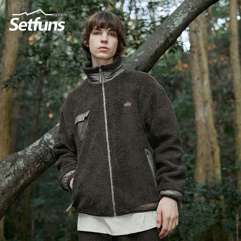 Unisex Outdoor Sherpa Fleece Jacket L