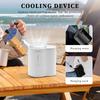 USB Outdoor Waist Fan 2000/4000mAh Type-C Charging Portable Neck Fan for Sports