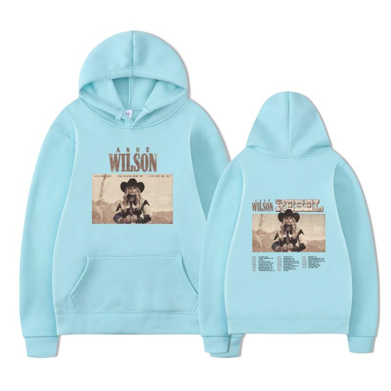 2025 New ANNE WILSON Hoodie Men's THE REBEL OUR Harajuku Retro Printed Sportswear Men's Long Sleeve Street Wear